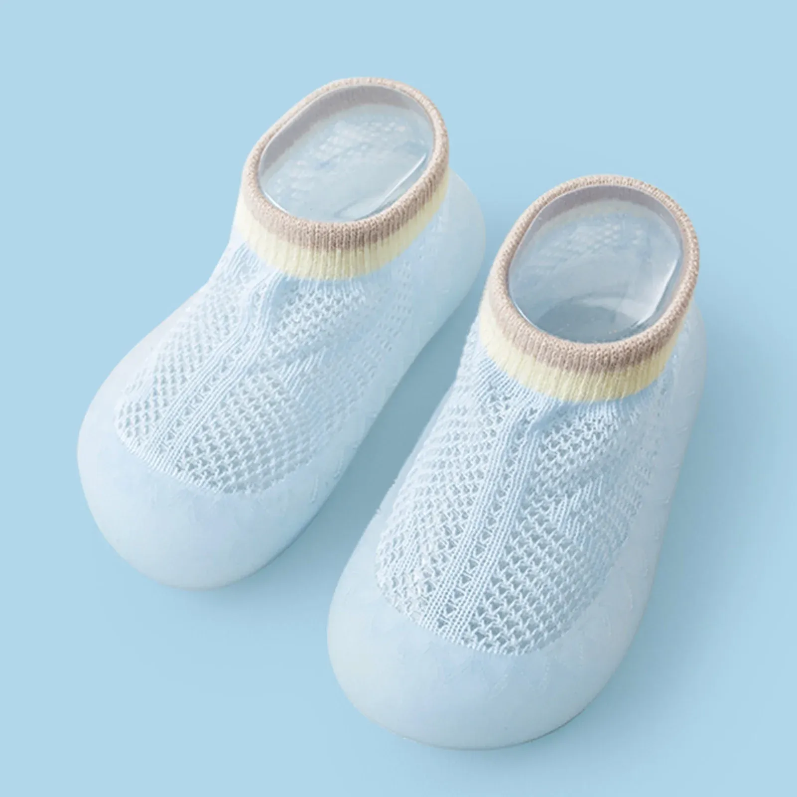 Imported Soft Sole Breathable Baby Socks Shoes - Blue (China)