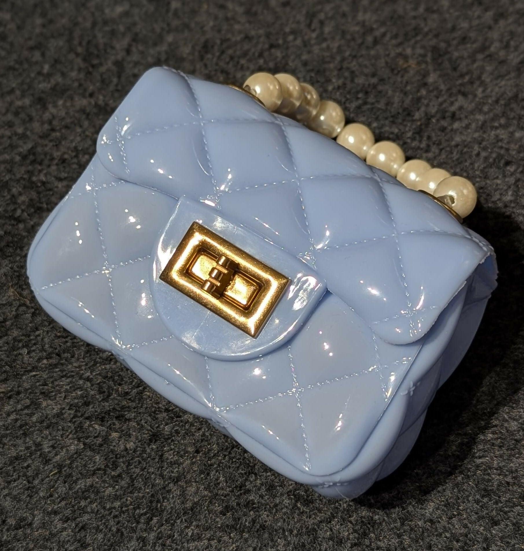 Candy Color PVC Jelly Mini Bag for Women - Blue